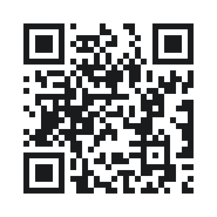QR code linking to rhouck.com